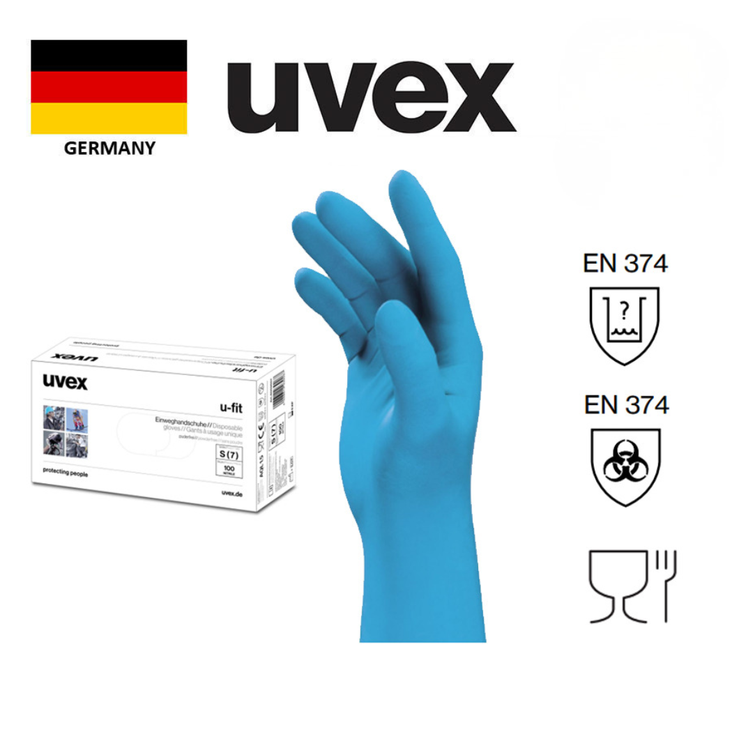 UVEX 60596 U-fit Disposable Chemical Protection Glove