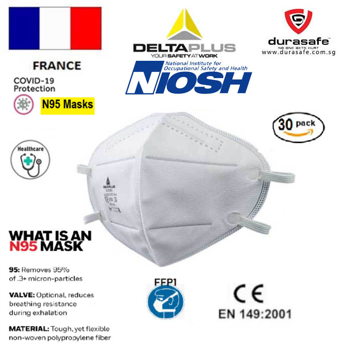 DELTAPLUS M1195BC N95 Disposable Mask FFP1 30pcbox